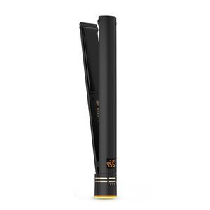 Black Gold Ionic 1 1/4 Inch Flat Iron, Use as Straightener for Sleek
